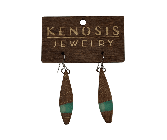 Hovedbilde Anna øredobber i tre og resin