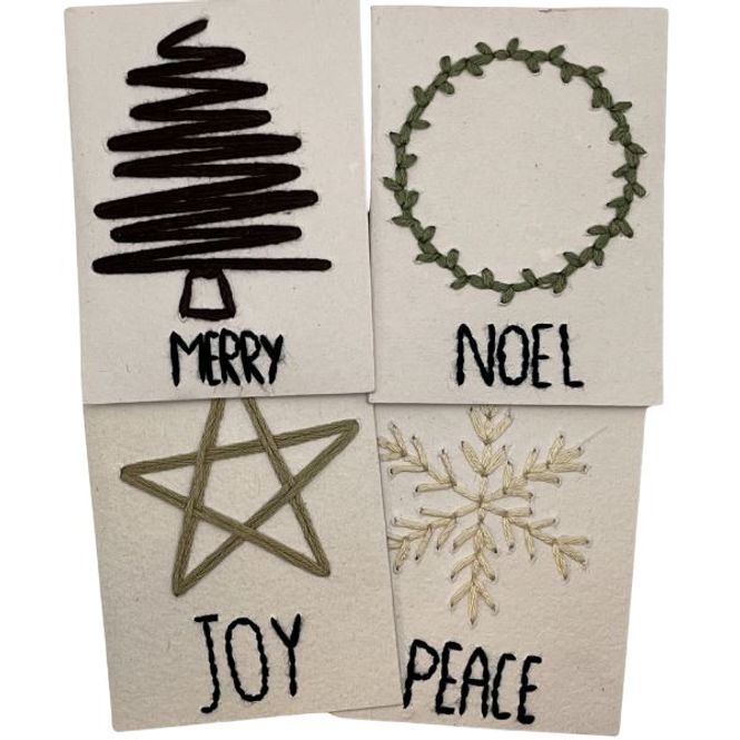 Hovedbilde  Små julekort 4pk fra Hillcraft 