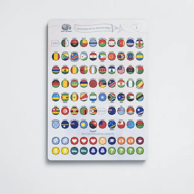 Hovedbilde Treflagg Sticky Pins til Verdenskart  Enjoy The ...